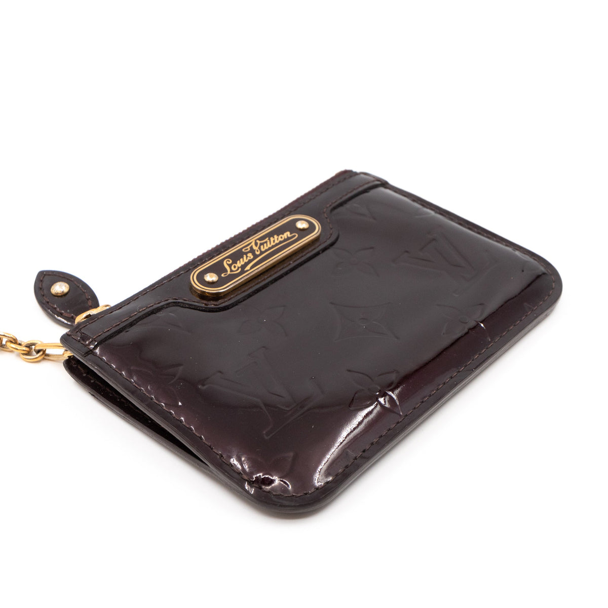 Louis-vuitton Key Pouch Vernis Amarante