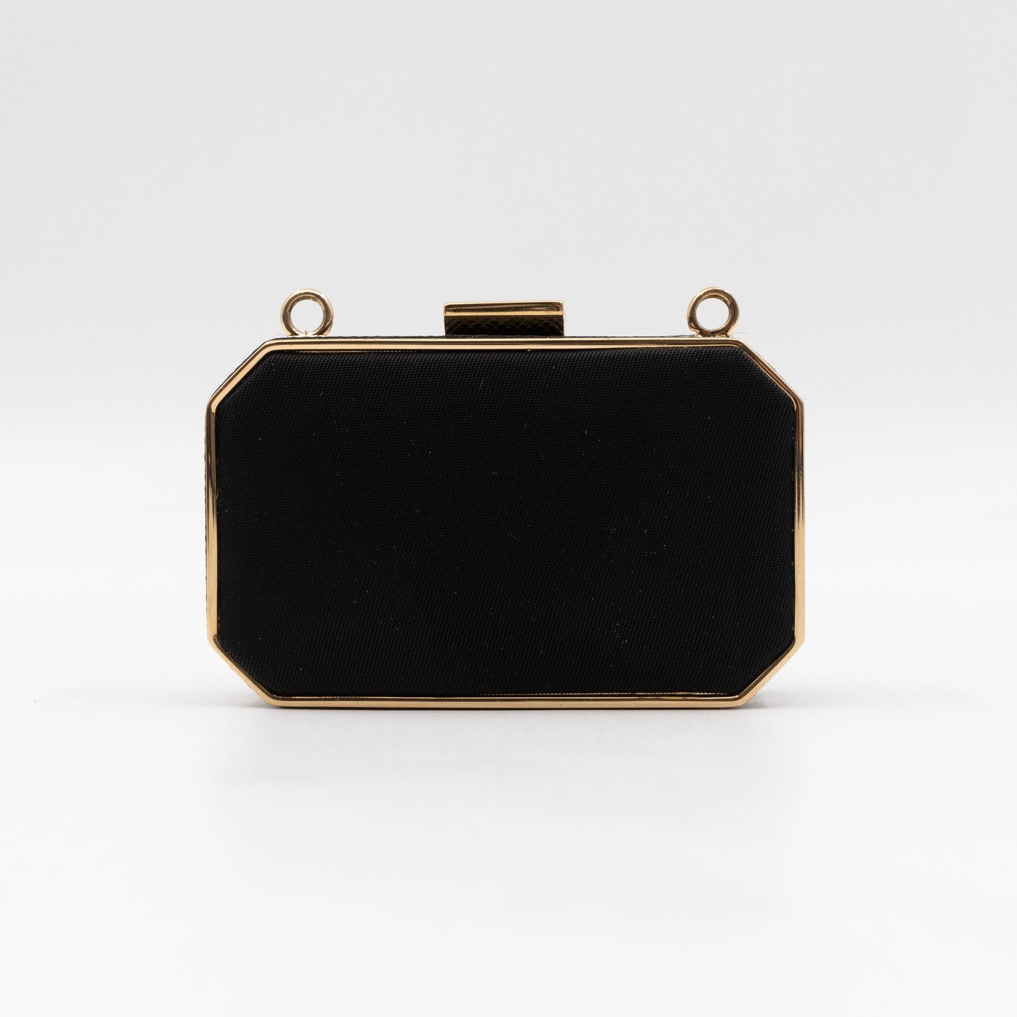Vanity Case Black Nylon Saffiano Leather