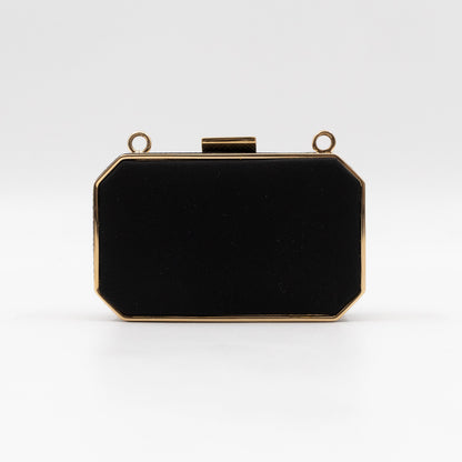 Vanity Case Black Nylon Saffiano Leather