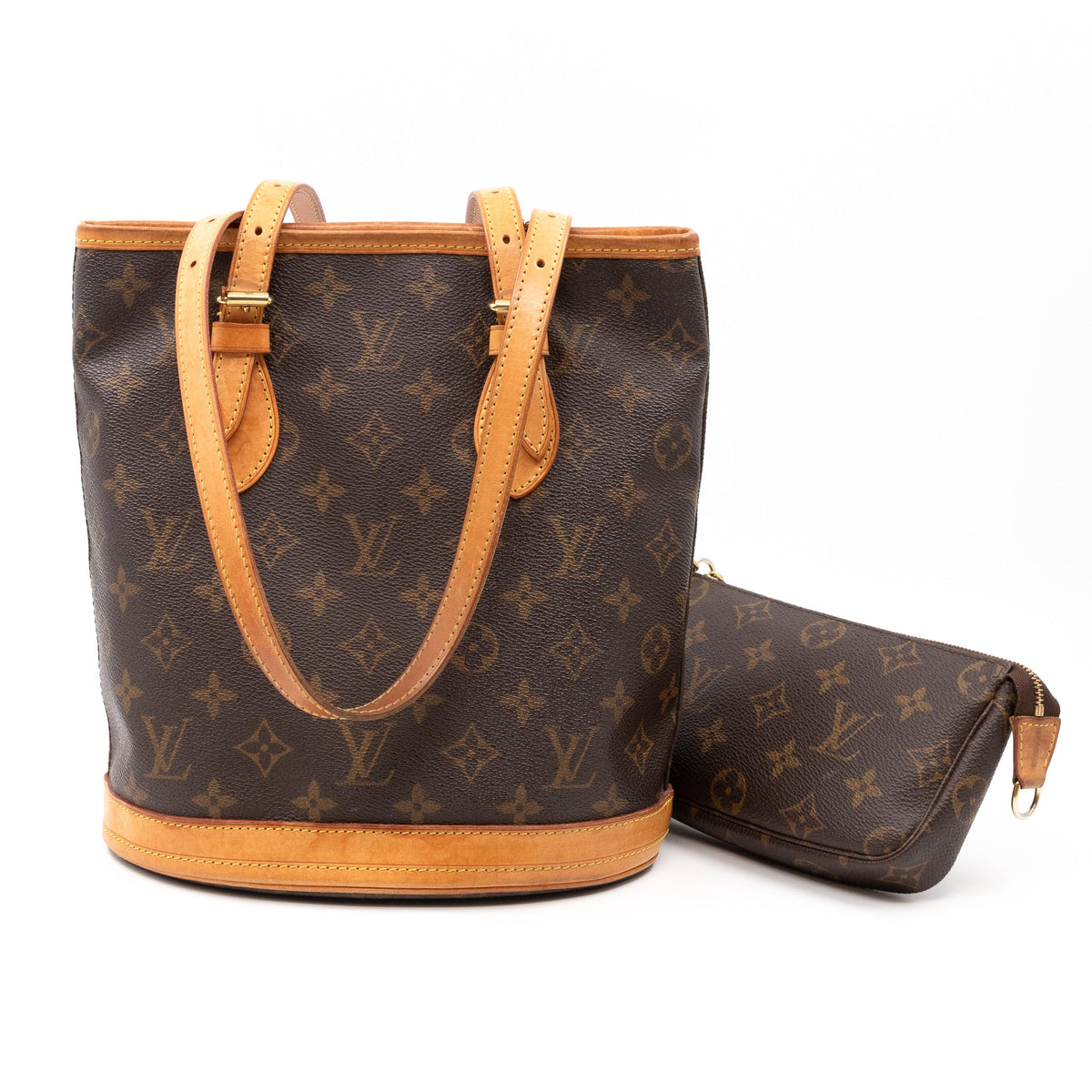 Louis-vuitton Petit Bucket Monogram with Pochette