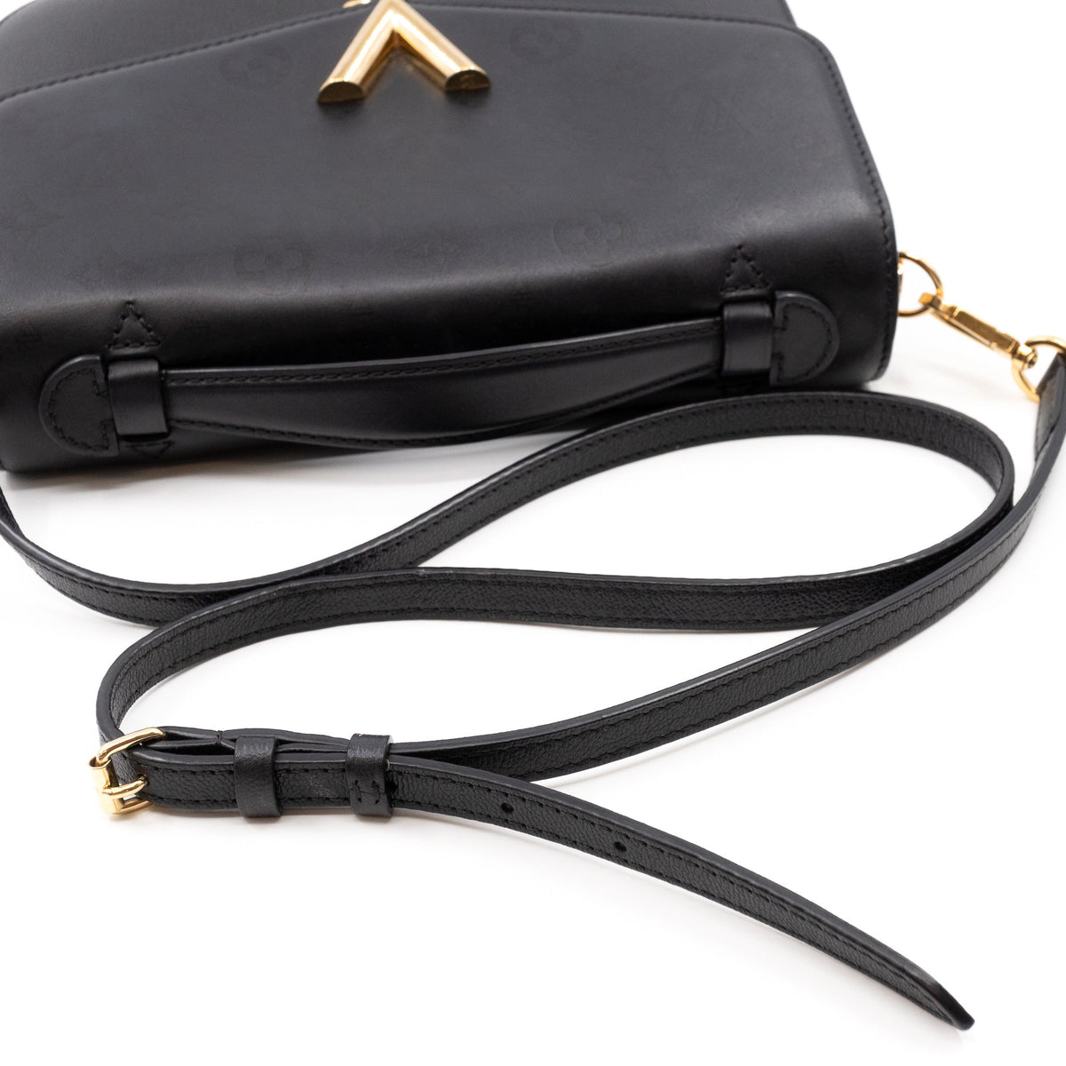 Louis-vuitton Very Messenger Monogram Leather Black