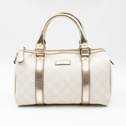 Joy Boston Mini White Canvas