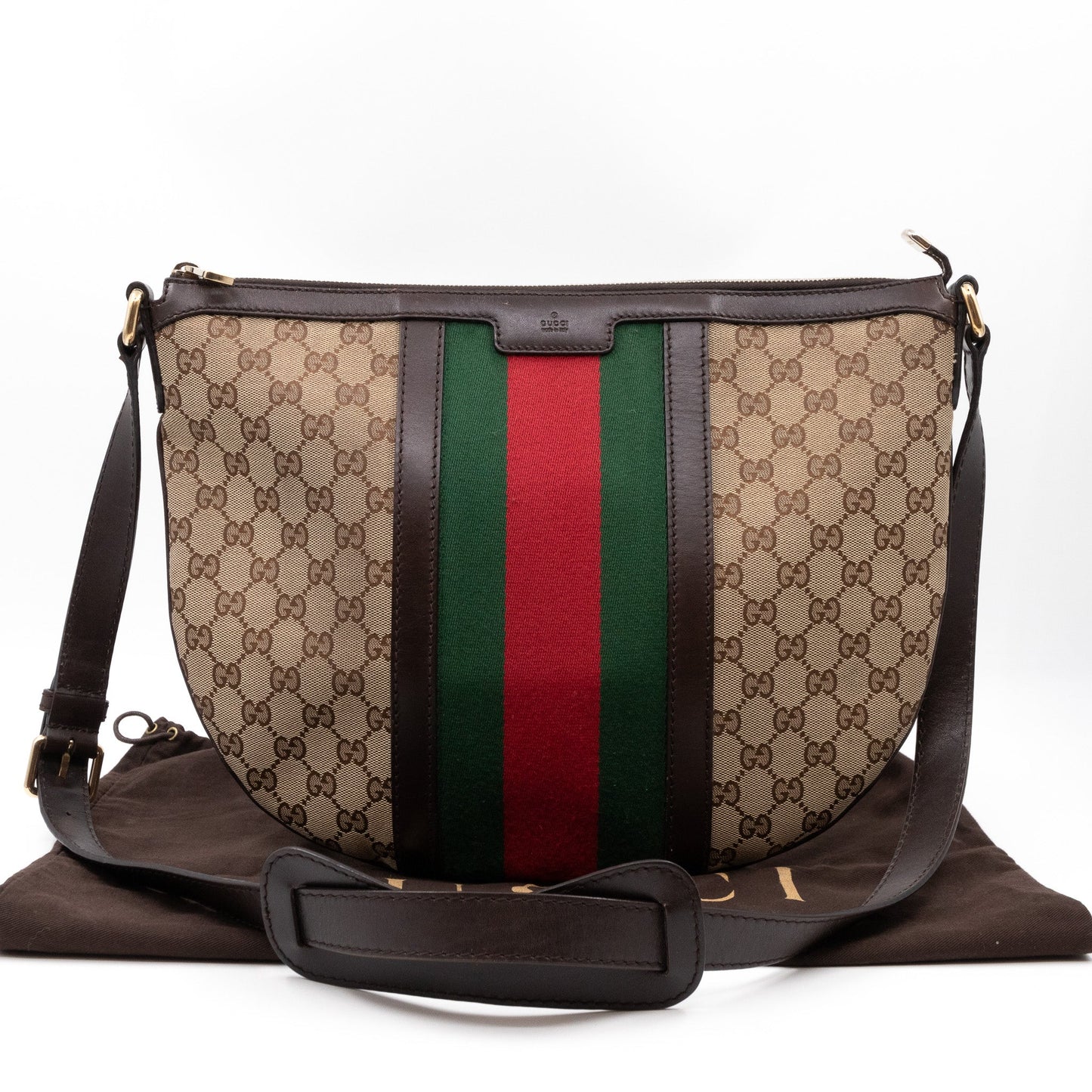 Saddle Messenger Medium GG Supreme