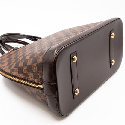 Louis-vuitton Alma MM Damier Ebene with Shoulder Strap