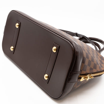 Louis-vuitton Alma MM Damier Ebene with Shoulder Strap