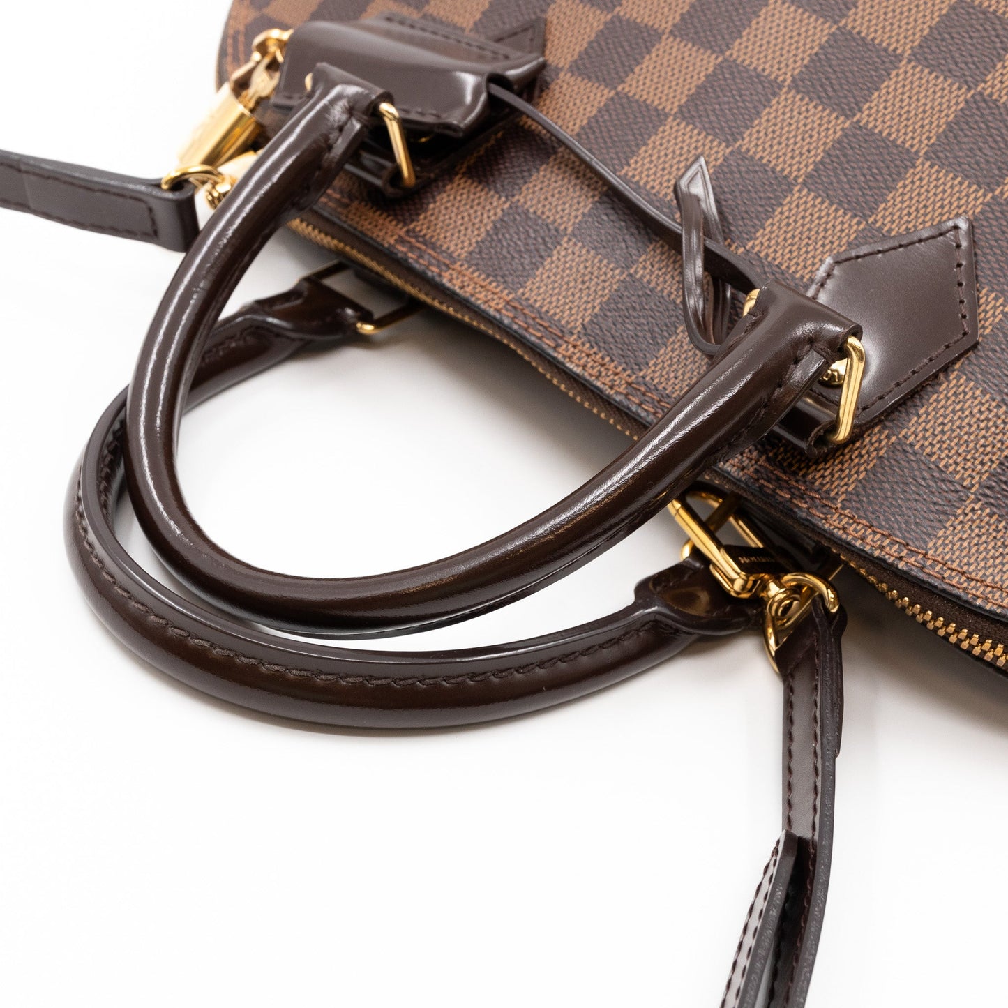 Louis-vuitton Alma MM Damier Ebene with Shoulder Strap