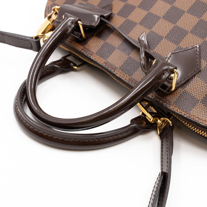 Louis-vuitton Alma MM Damier Ebene with Shoulder Strap