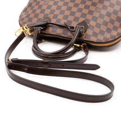 Louis-vuitton Alma MM Damier Ebene with Shoulder Strap
