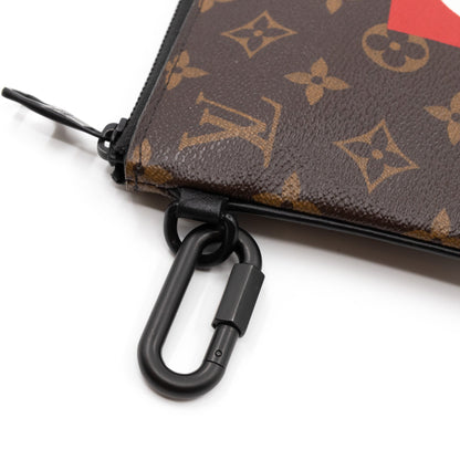 Louis-vuitton Zipped Pouch MM Monogram Logo Story