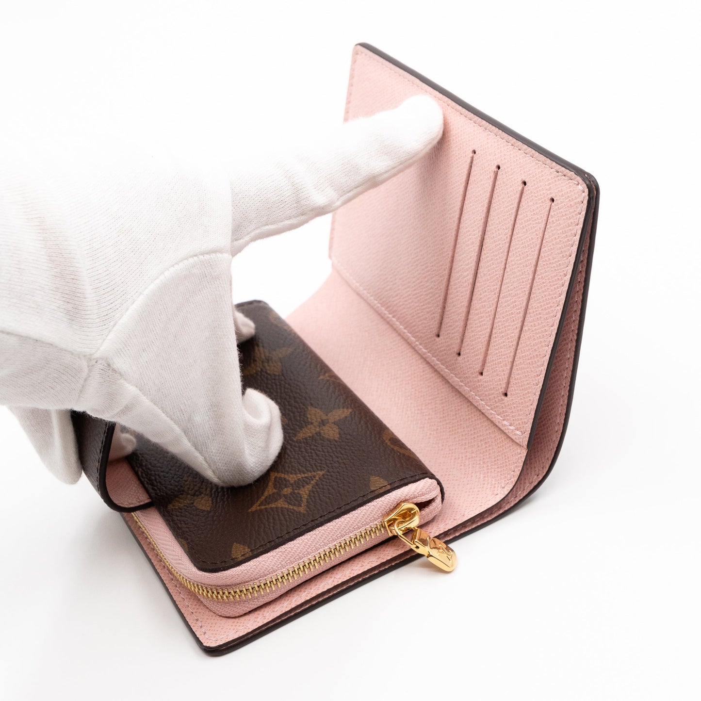 Louis-vuitton Juliette Wallet Monogram Rose Ballerine