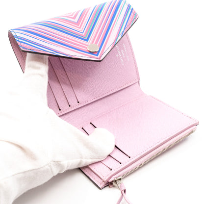 Louis-vuitton Victorine Wallet Epi Tropical Blue Rose