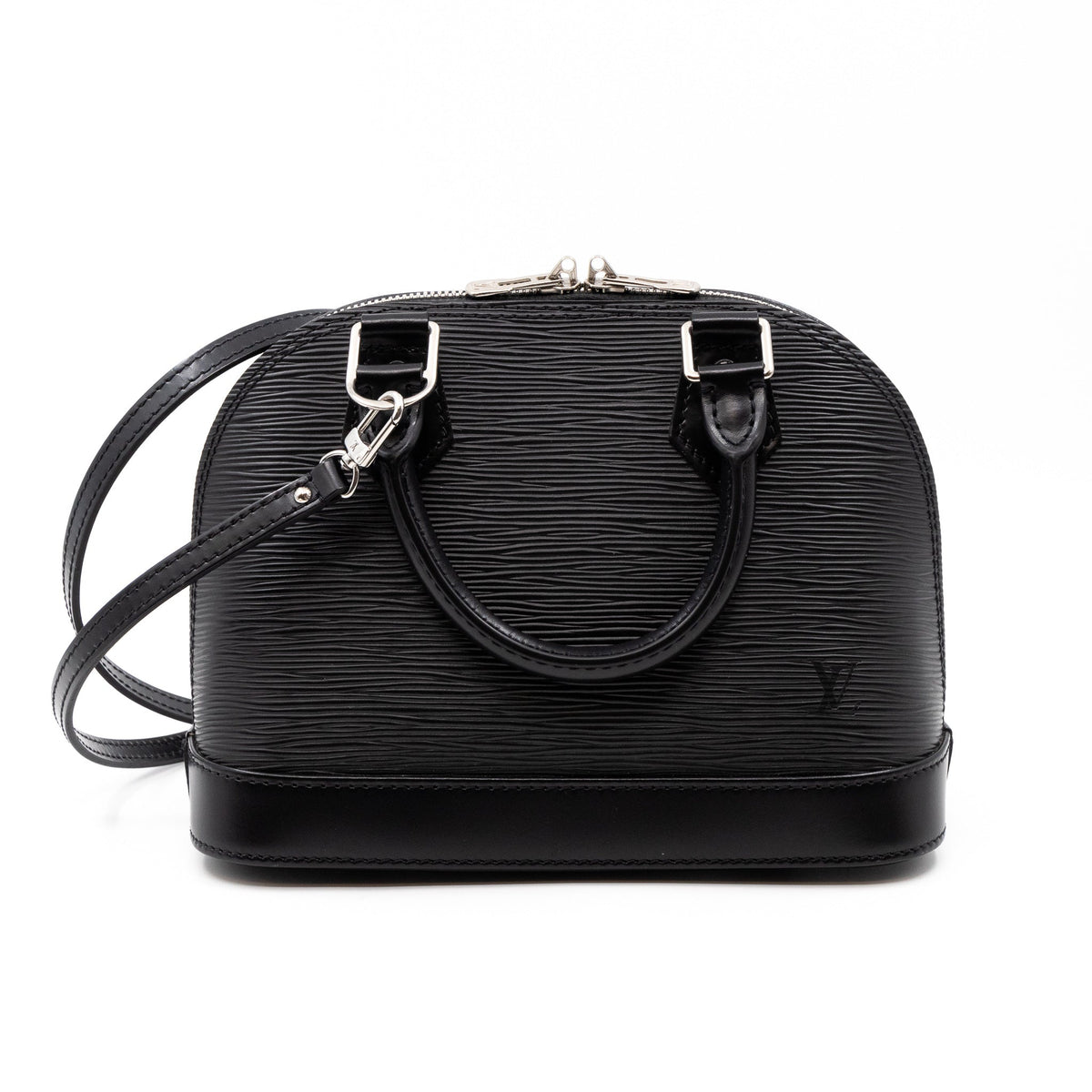 Louis-vuitton Alma BB Epi Leather Black