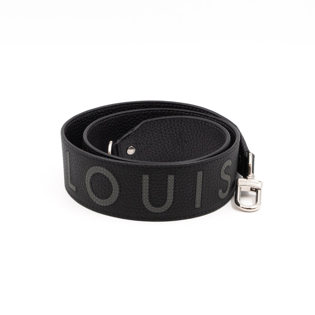 Louis-vuitton Bandoulière Shoulder Strap Black Leather