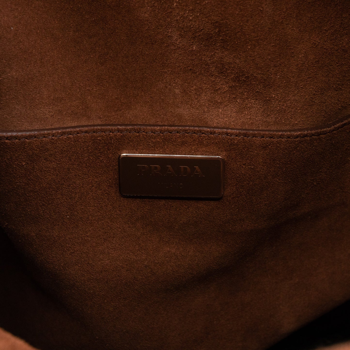 Double Flap Hobo Bag Brown Scamosciato Suede