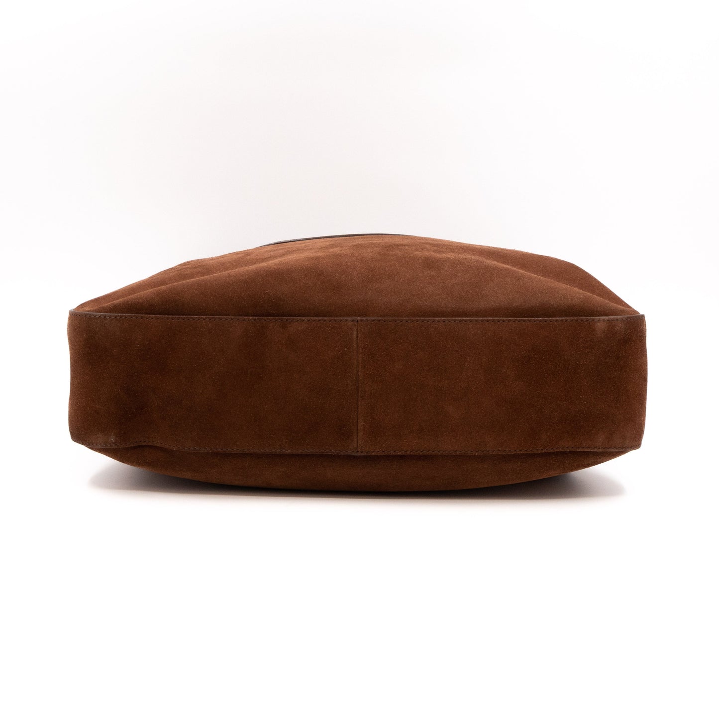 Double Flap Hobo Bag Brown Scamosciato Suede