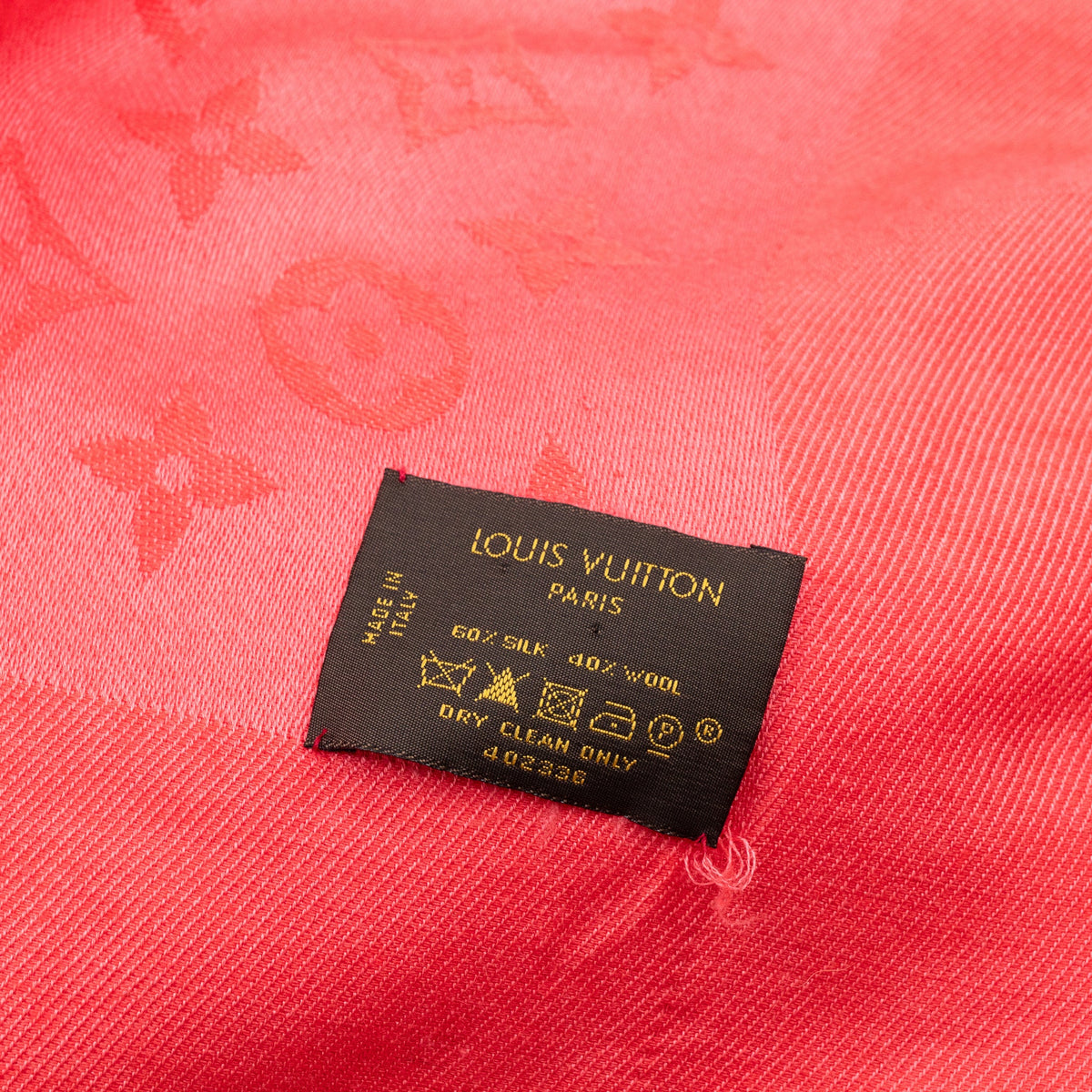 Louis-vuitton Monogram Shawl Pink