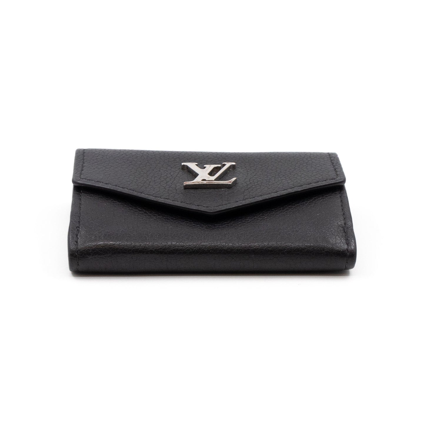 Louis-vuitton Lockmini Wallet Black Leather