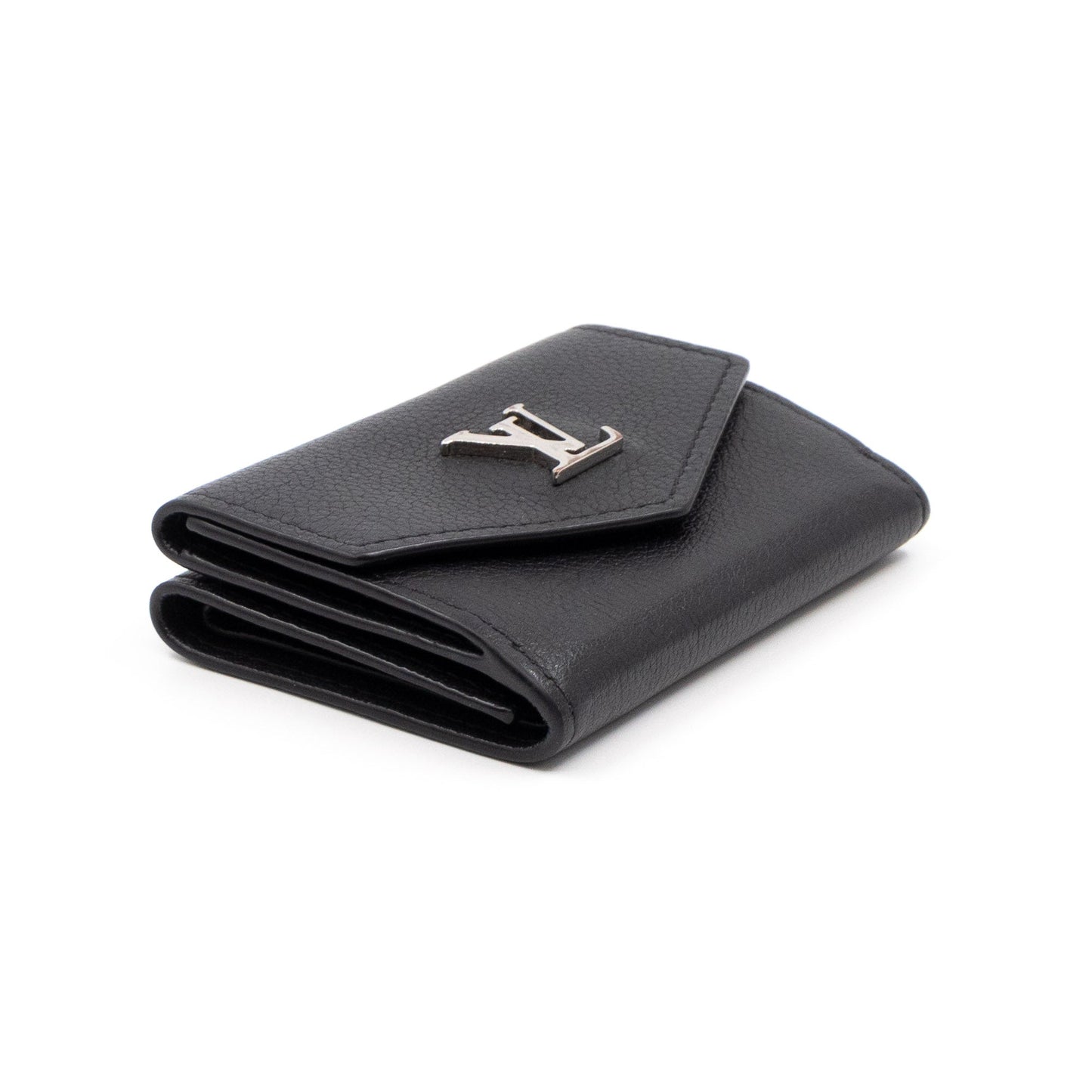 Louis-vuitton Lockmini Wallet Black Leather