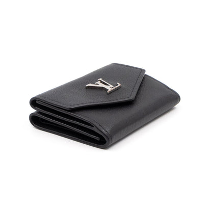 Louis-vuitton Lockmini Wallet Black Leather