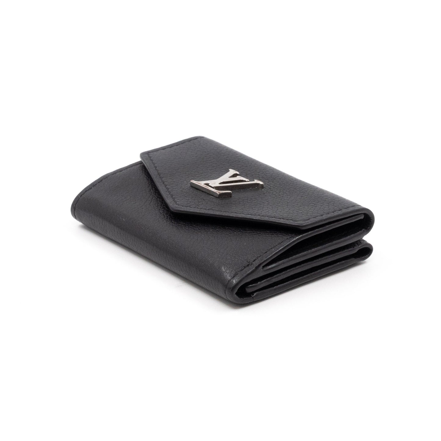 Louis-vuitton Lockmini Wallet Black Leather