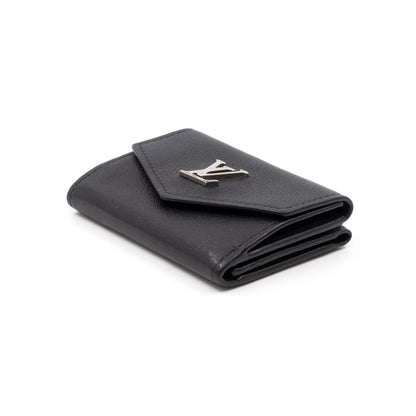 Louis-vuitton Lockmini Wallet Black Leather