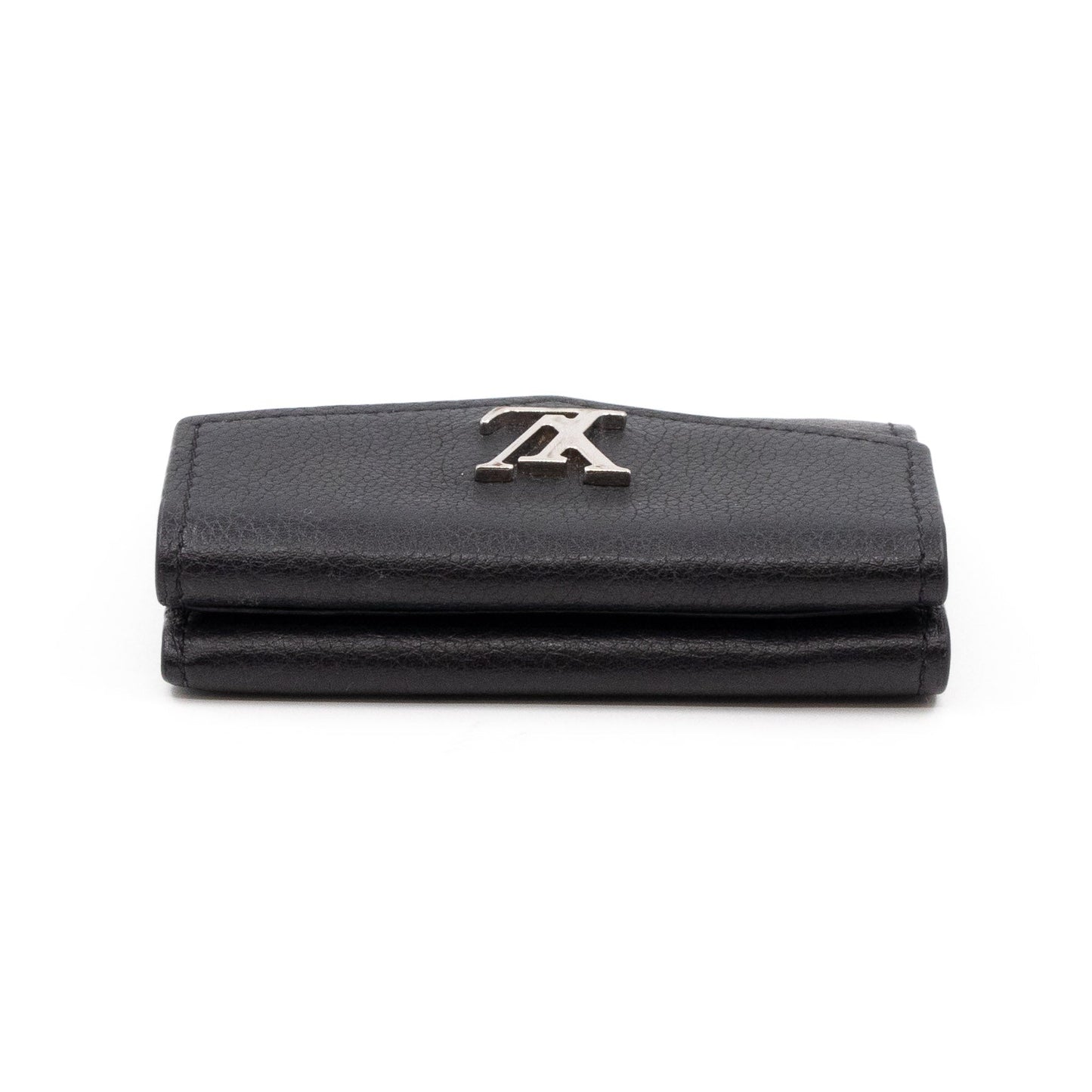 Louis-vuitton Lockmini Wallet Black Leather