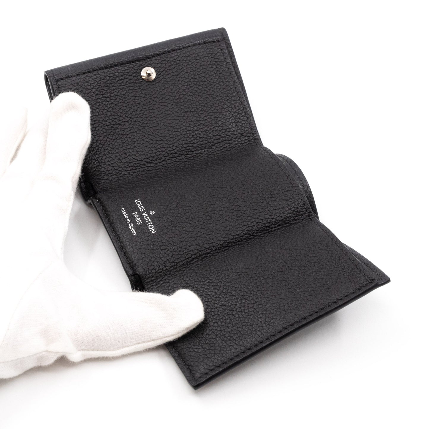 Louis-vuitton Lockmini Wallet Black Leather