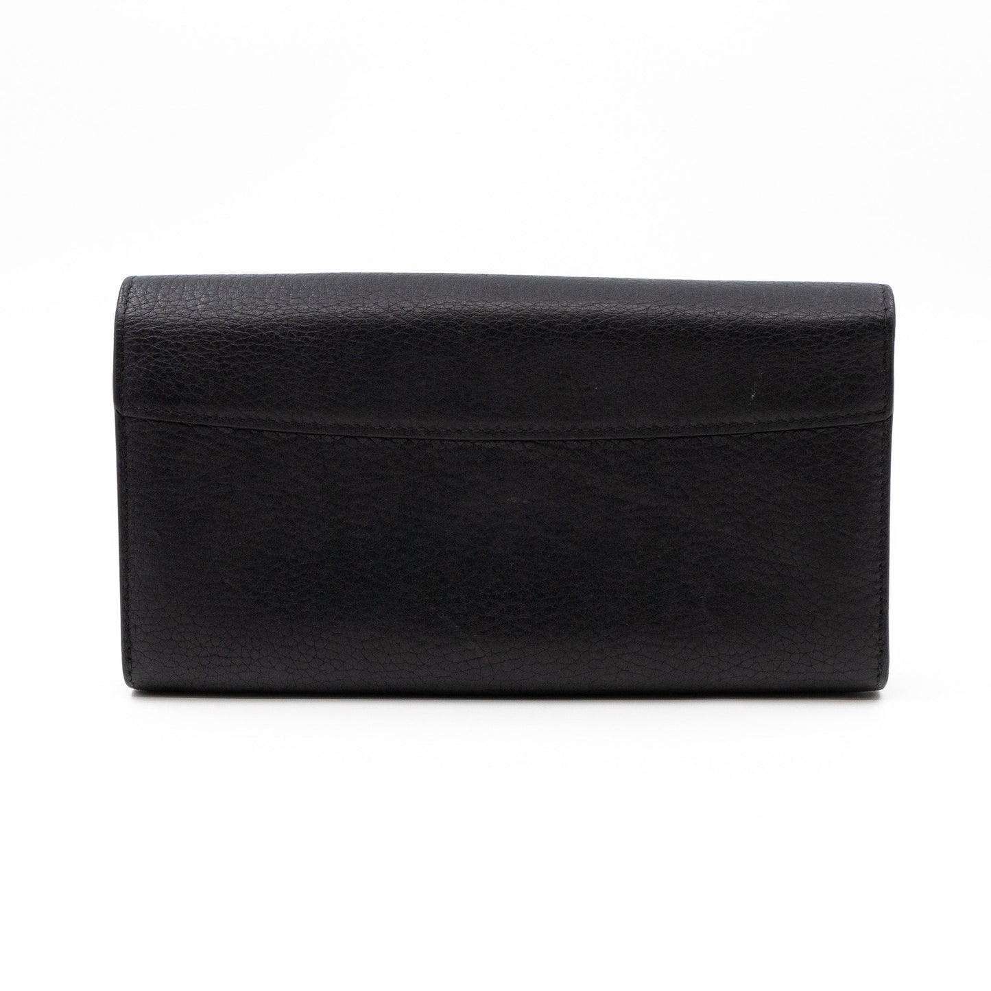 Louis-vuitton Capucines Wallet Black Leather