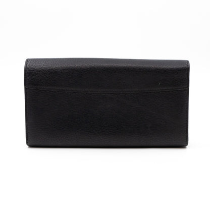 Louis-vuitton Capucines Wallet Black Leather