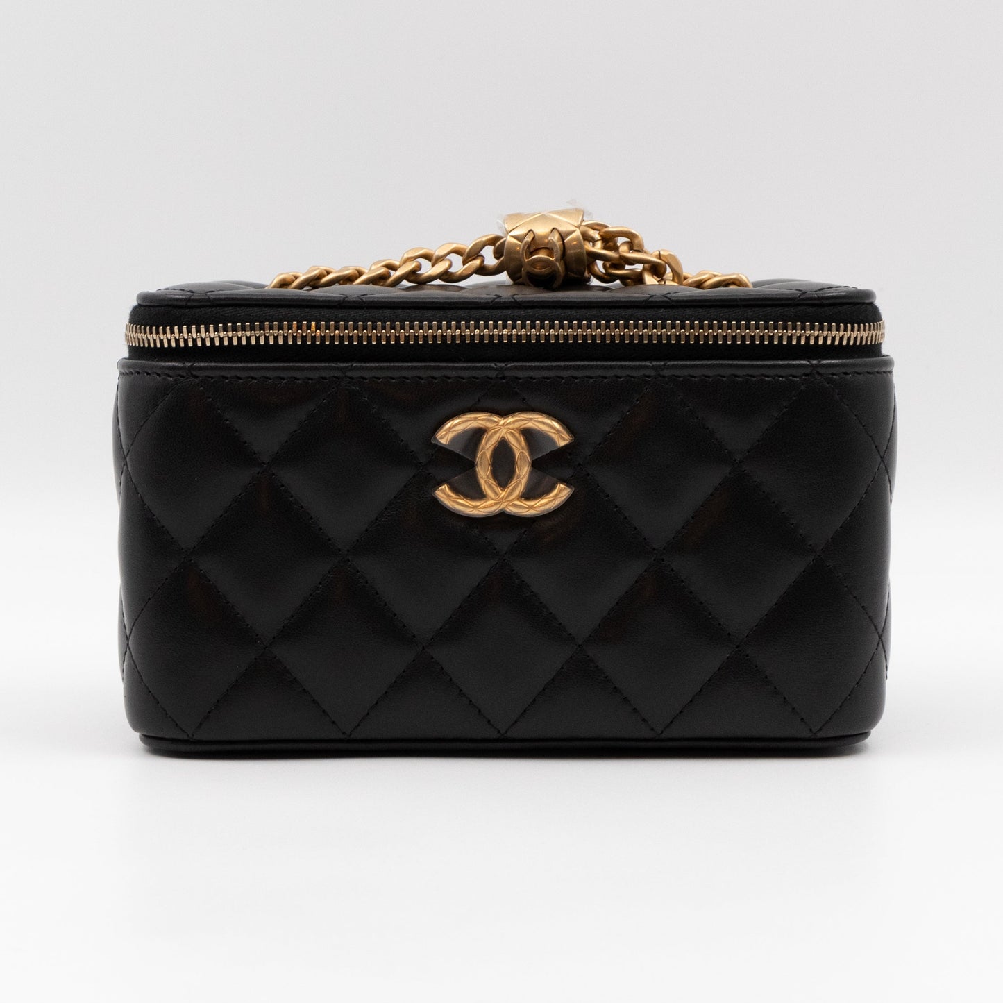 Vanity Classic Box Chain Black Lambskin