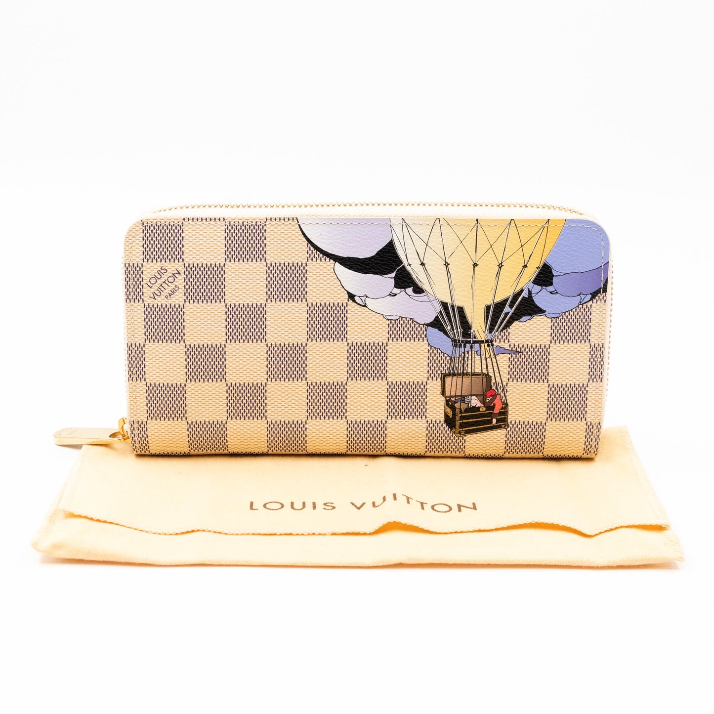 Louis-vuitton Zippy Wallet Damier Azur Illustre Balloon