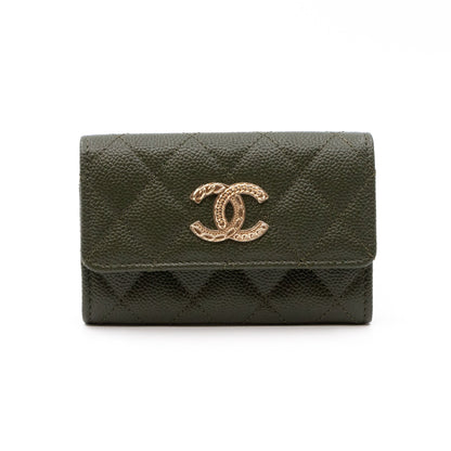 CC Engraved Flap  Case Green Caviar