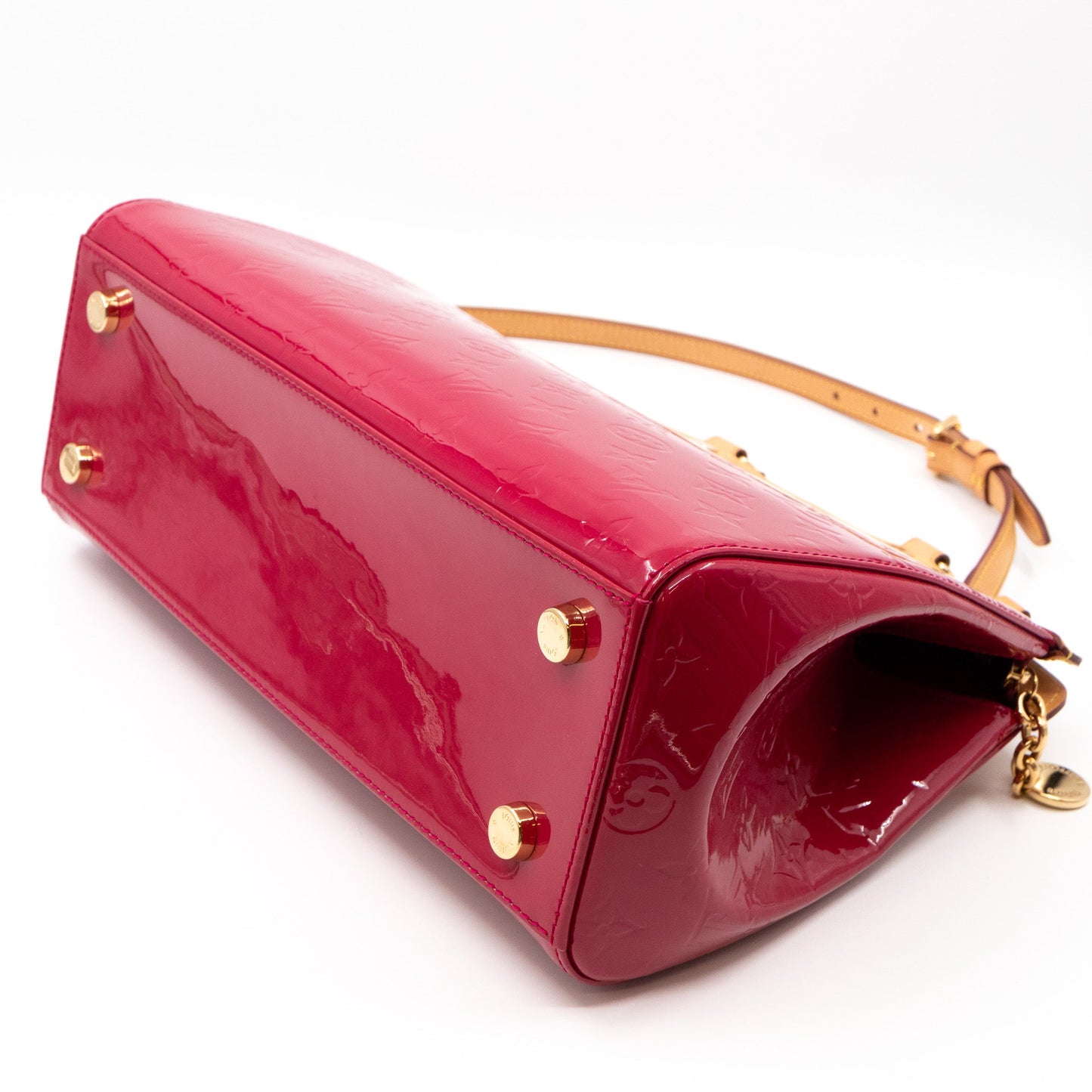 Louis-vuitton Brea MM Vernis Indian Rose