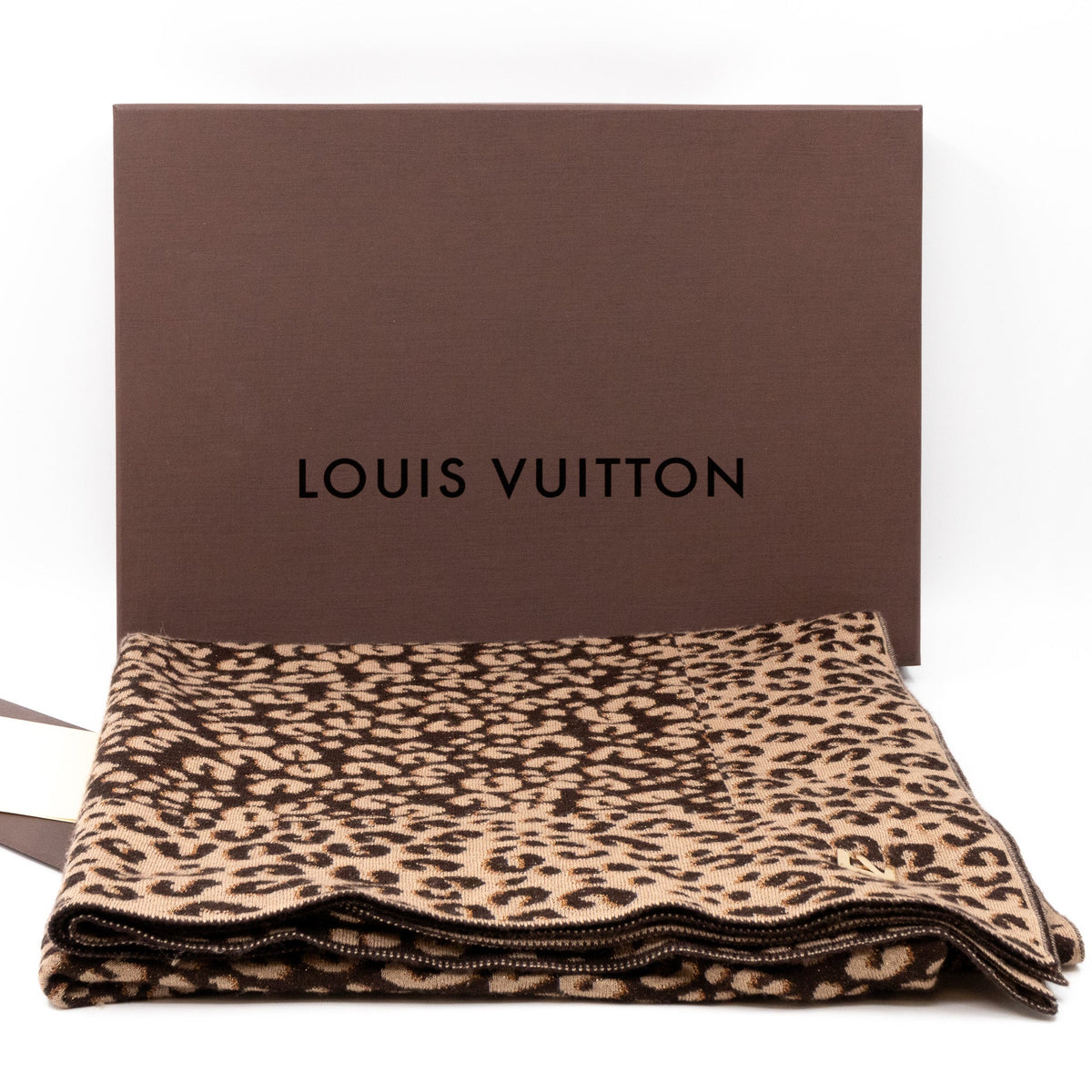 Louis-vuitton Leo Marron Cashmere Scarf