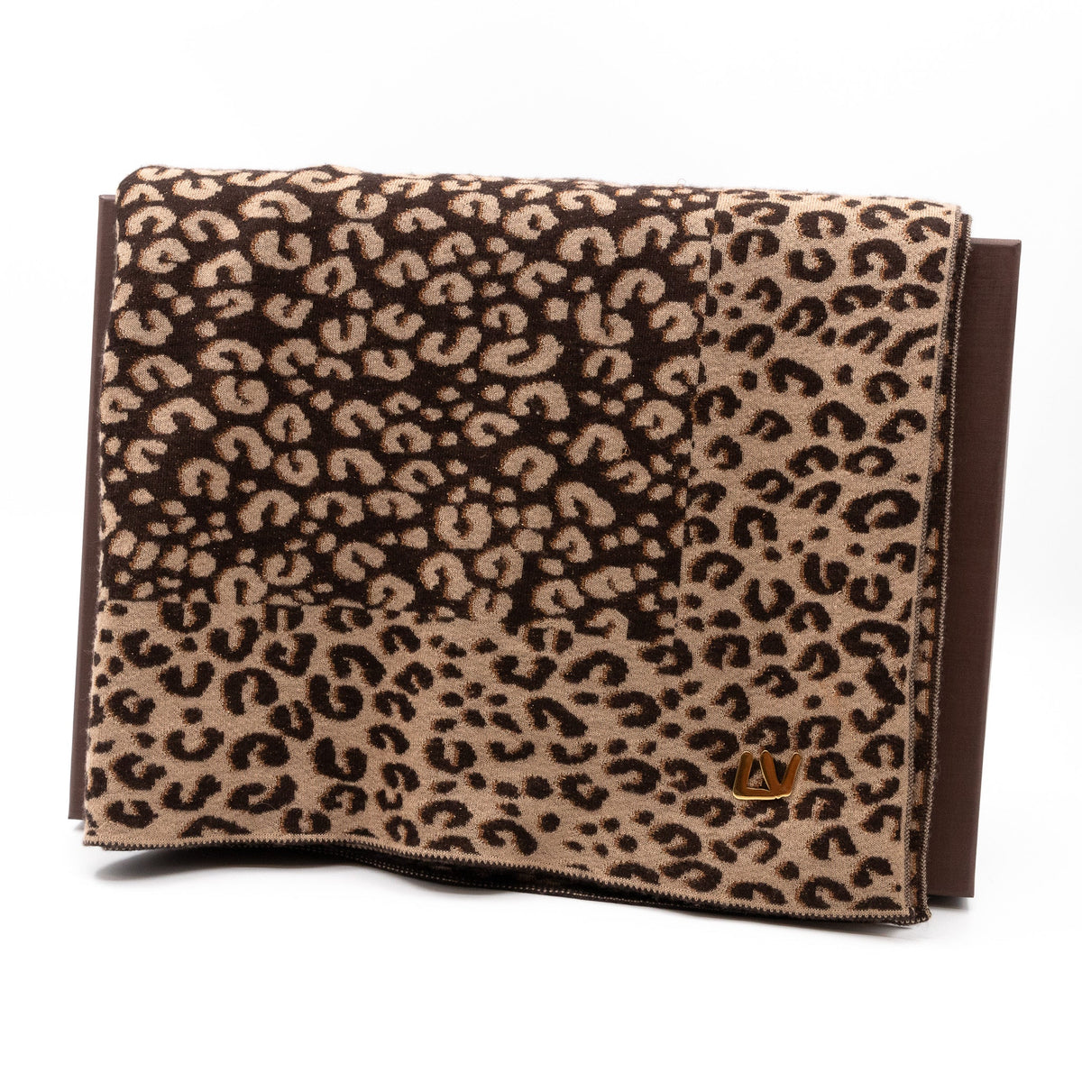 Louis-vuitton Leo Marron Cashmere Scarf