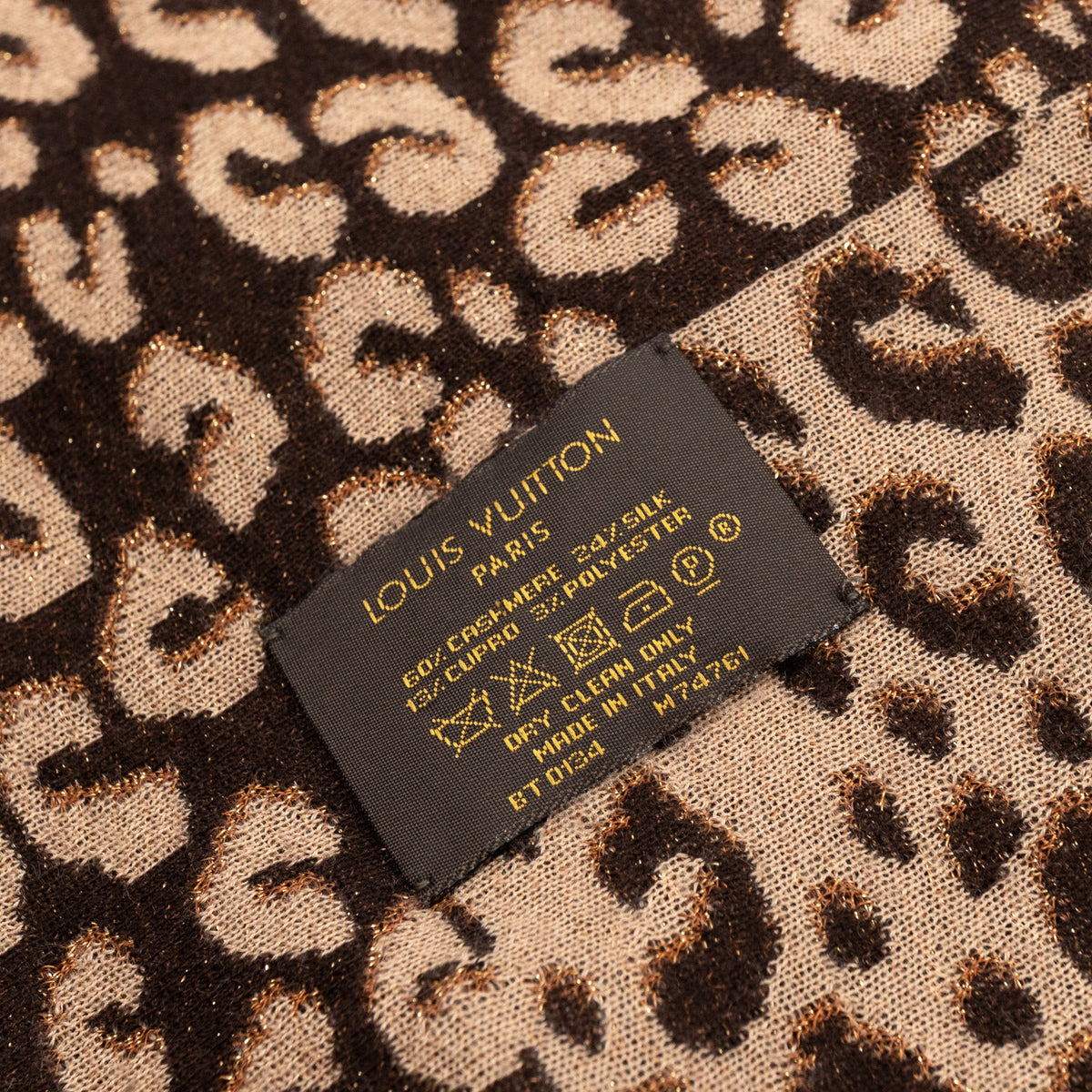 Louis-vuitton Leo Marron Cashmere Scarf