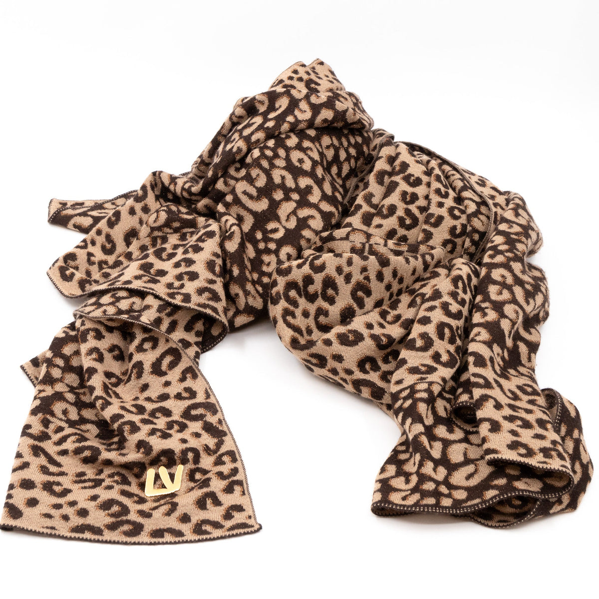 Louis-vuitton Leo Marron Cashmere Scarf