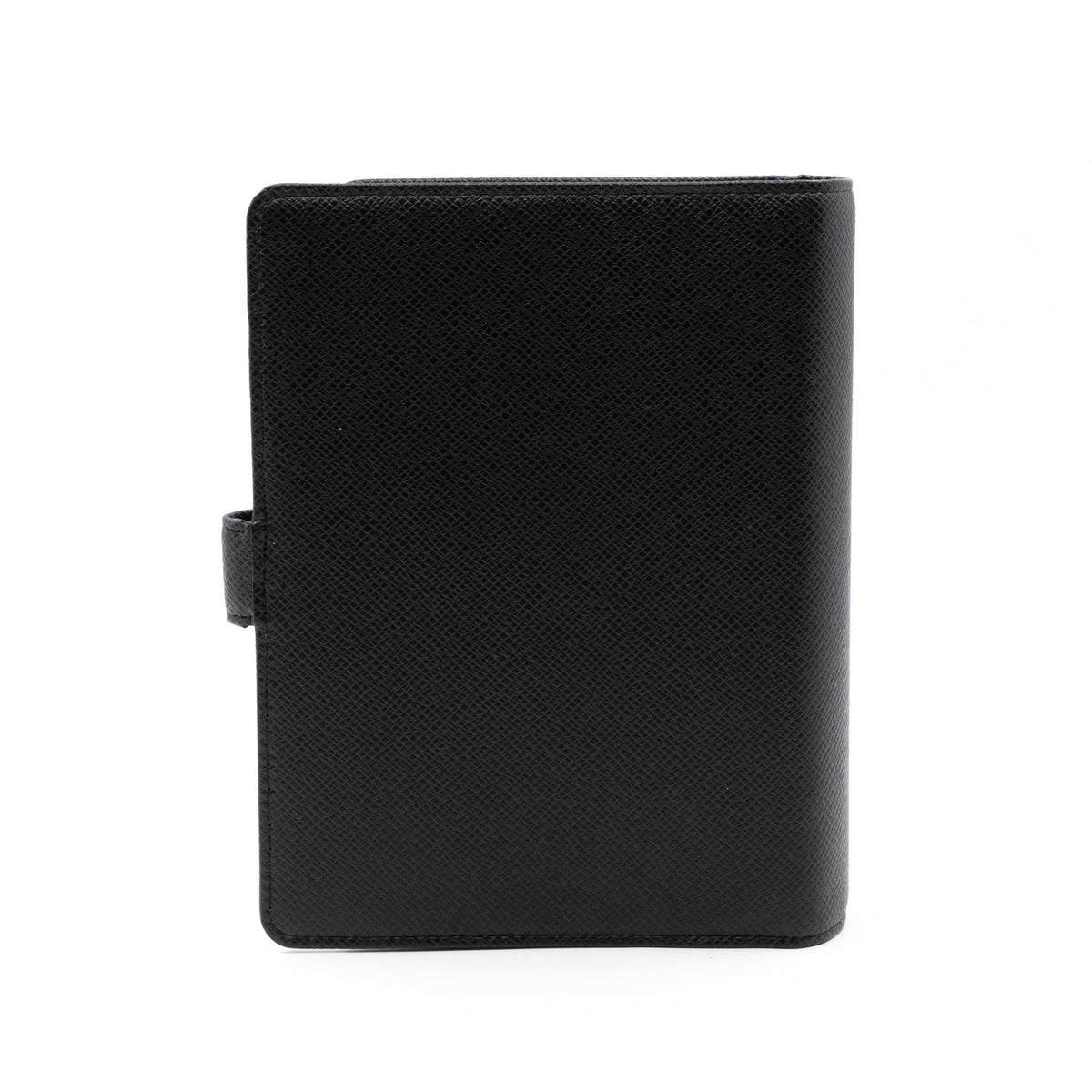 Louis-vuitton Medium Ring Agenda Cover Taiga Leather Black