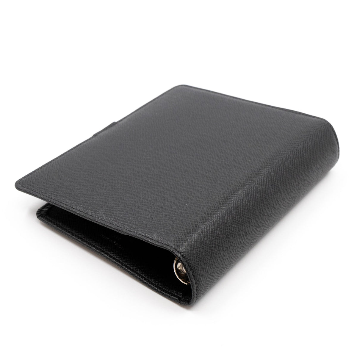 Louis-vuitton Medium Ring Agenda Cover Taiga Leather Black
