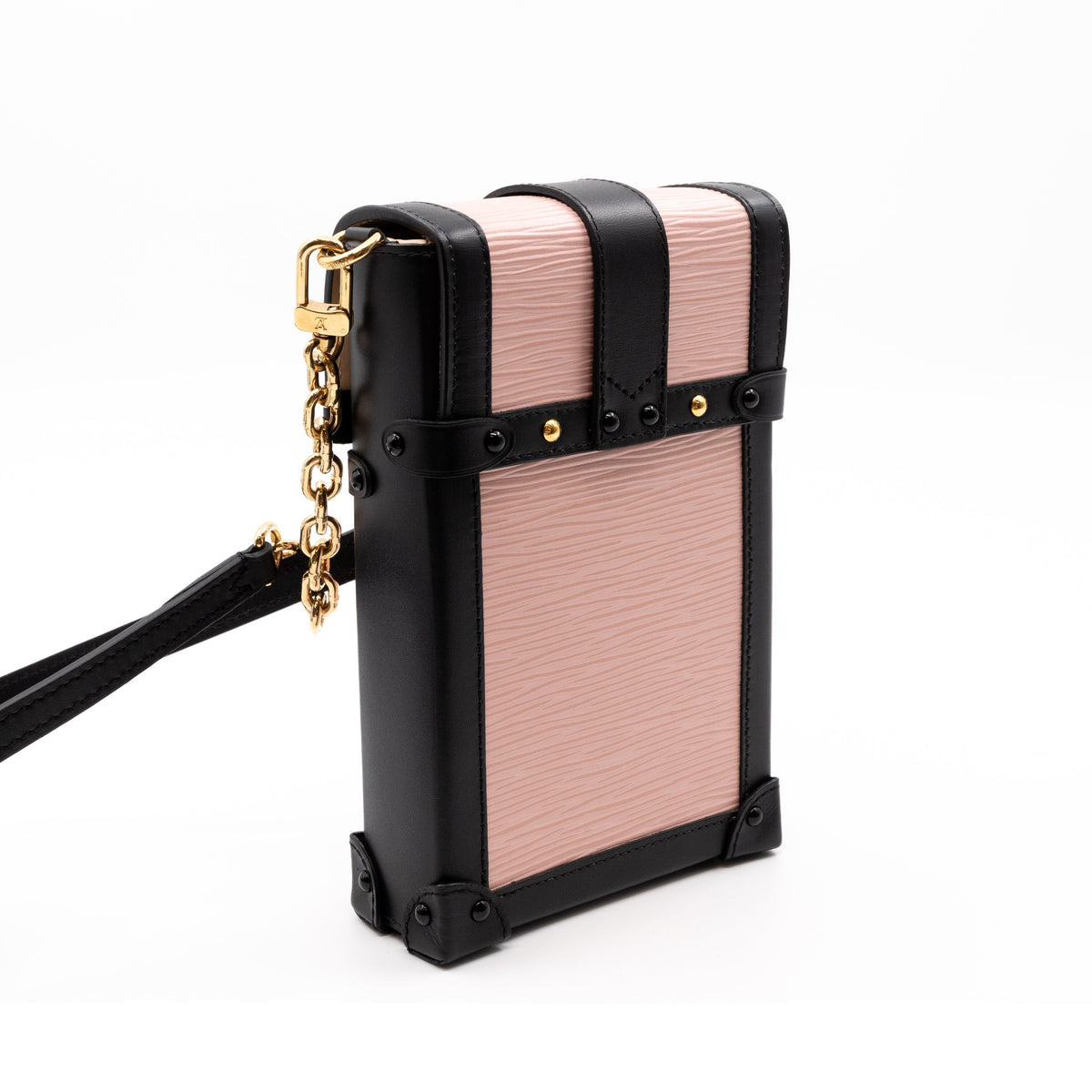 Louis-vuitton Vertical Trunk Pochette Epi Leather Rose