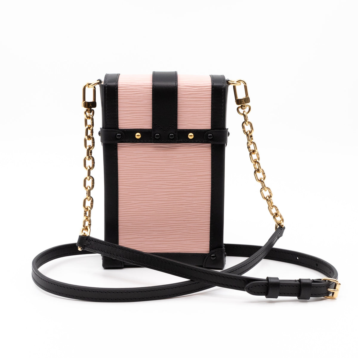 Louis-vuitton Vertical Trunk Pochette Epi Leather Rose