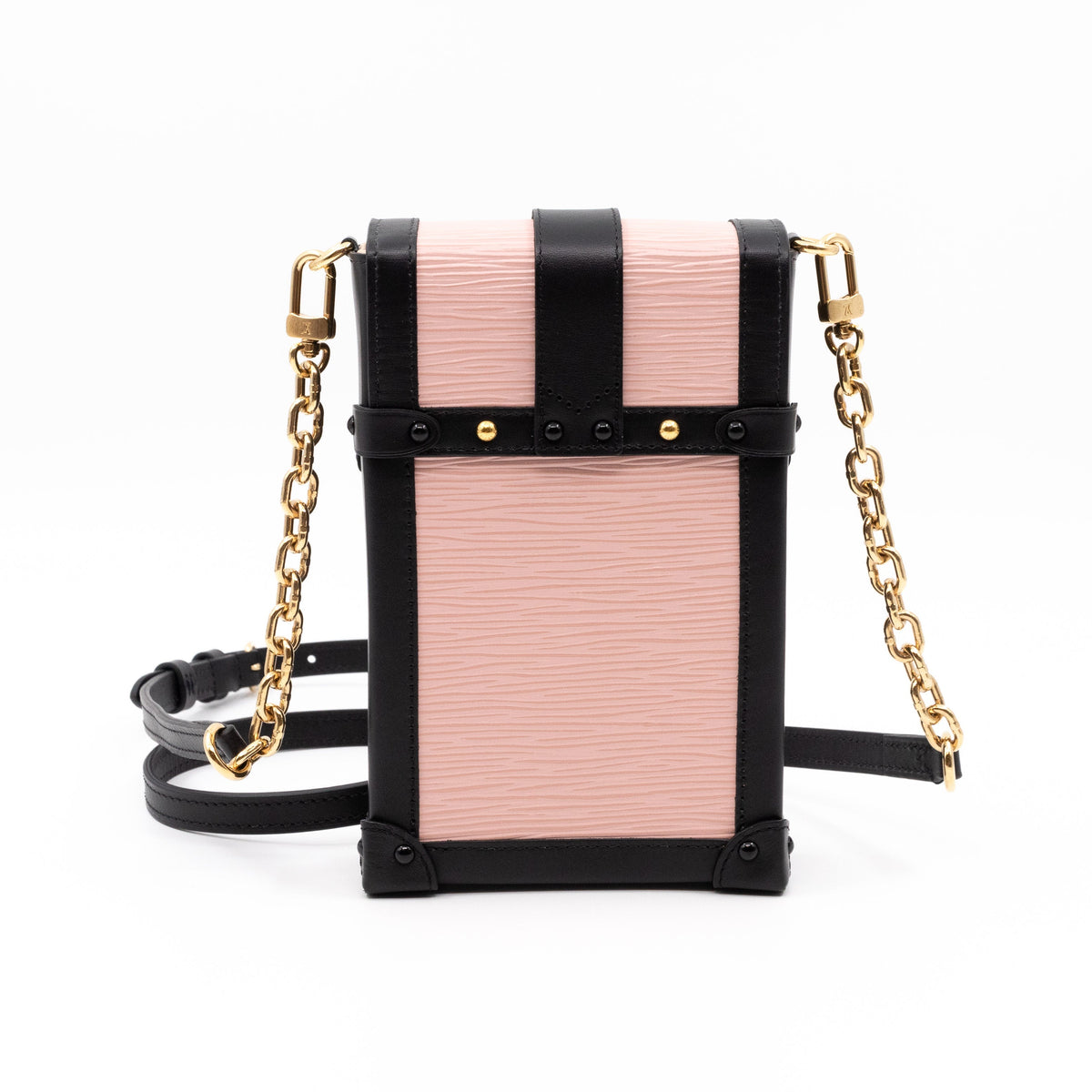 Louis-vuitton Vertical Trunk Pochette Epi Leather Rose
