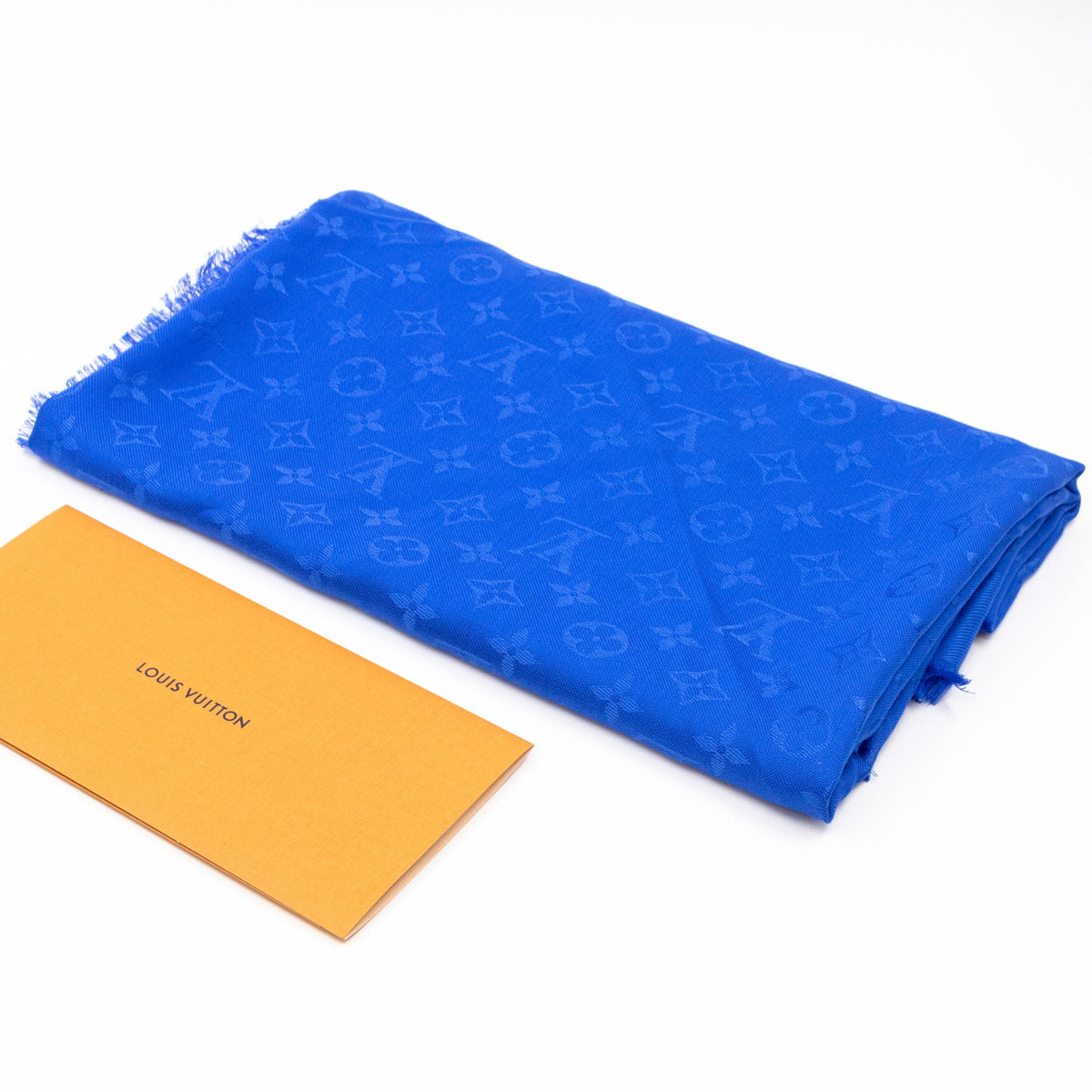Louis-vuitton Monogram Shawl Blue