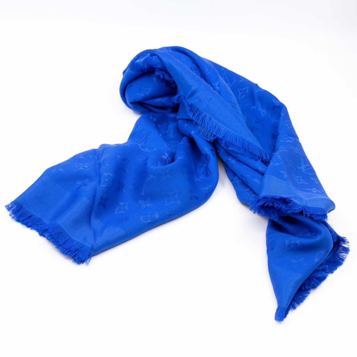 Louis-vuitton Monogram Shawl Blue