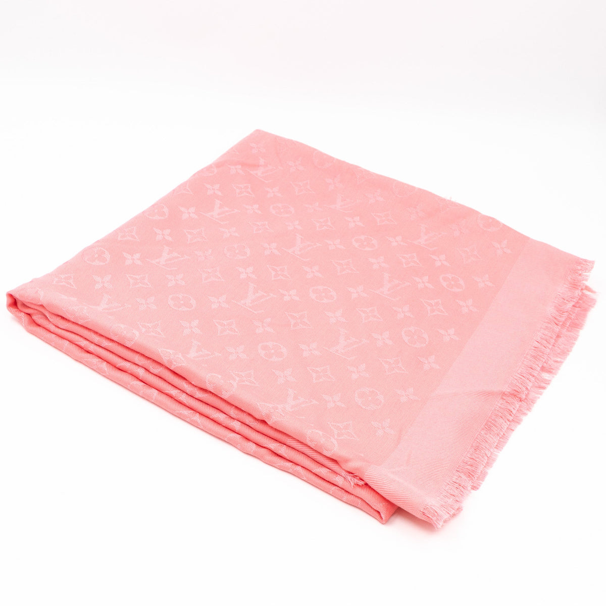 Louis-vuitton Monogram Shawl Coral