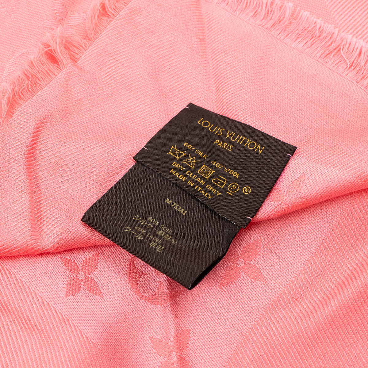 Louis-vuitton Monogram Shawl Coral