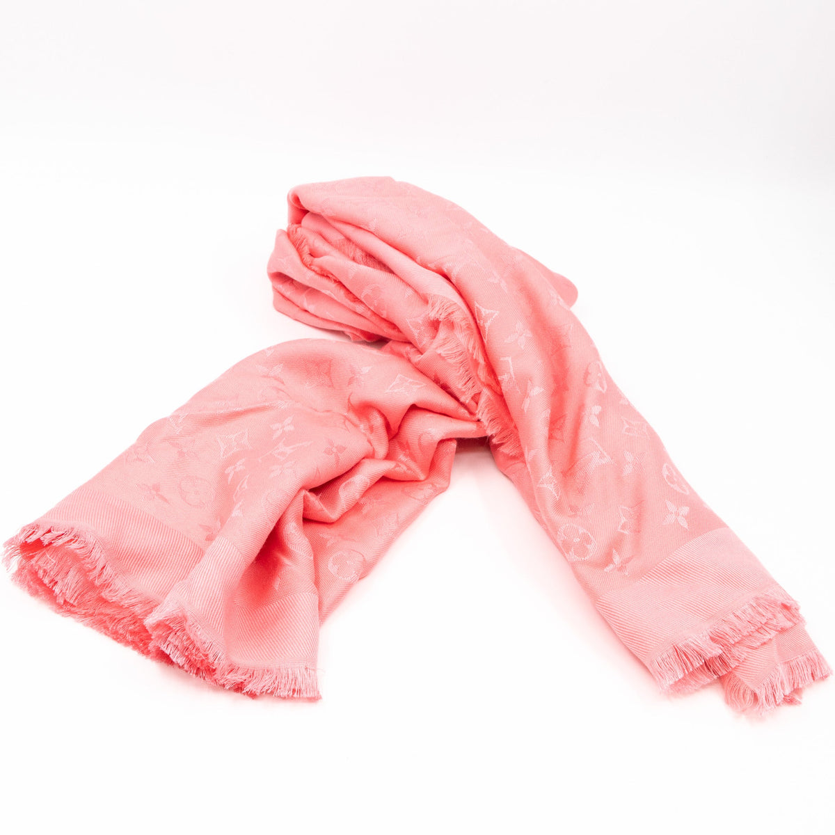 Louis-vuitton Monogram Shawl Coral