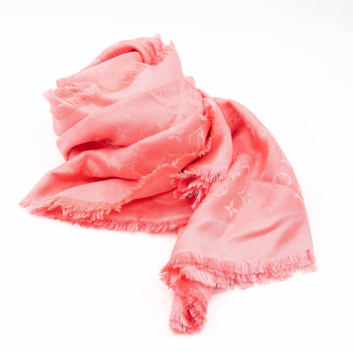 Louis-vuitton Monogram Shawl Coral