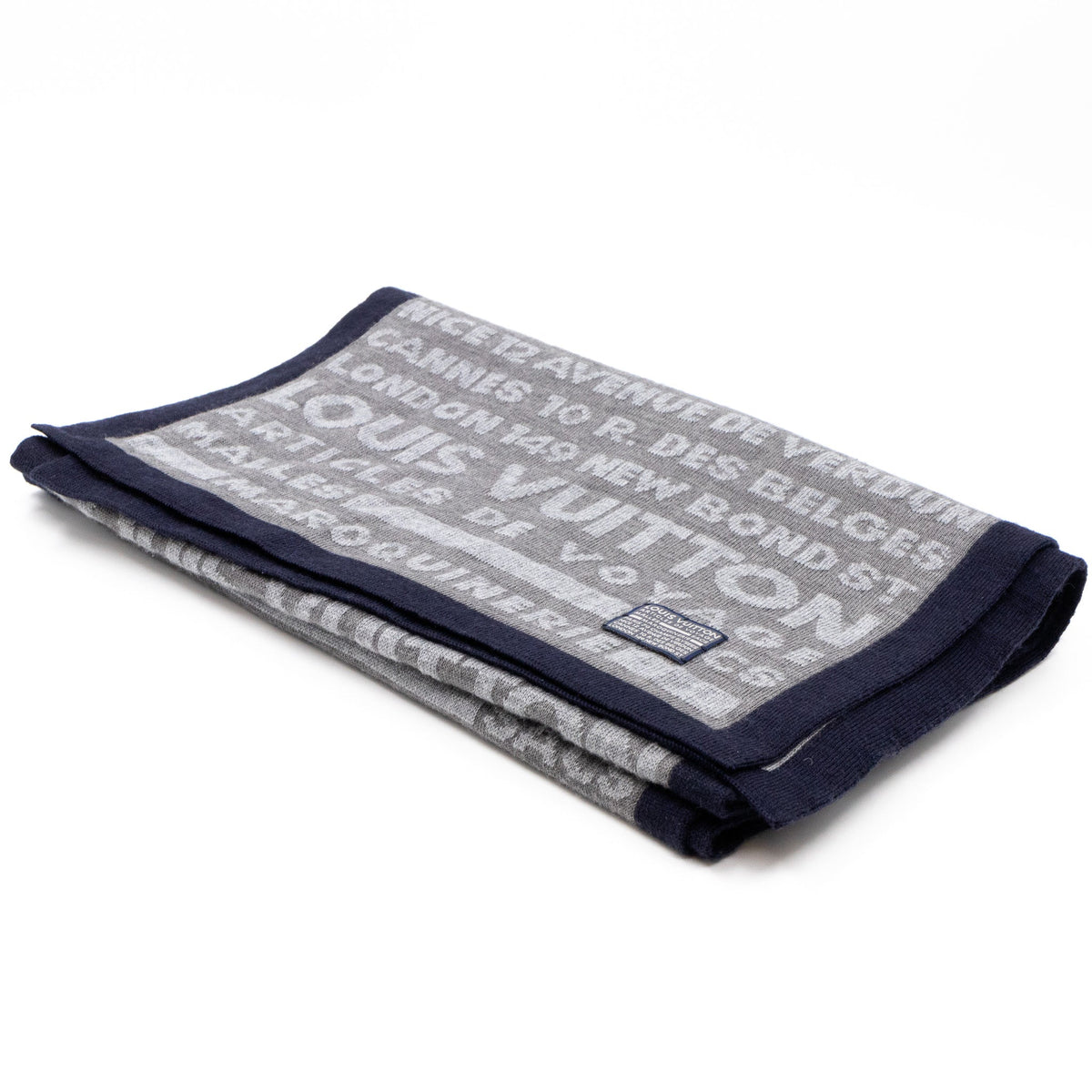 Louis-vuitton Articles De Voyage Scarf Gray Wool