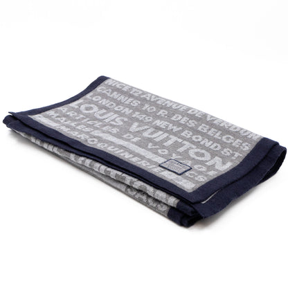 Louis-vuitton Articles De Voyage Scarf Gray Wool